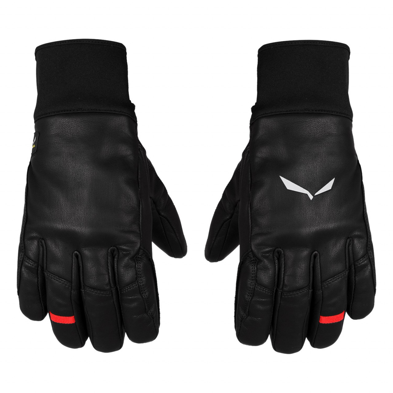 Guantes De Escalada Chile - Salewa Full Cuero TirolWool® Responsive - Negras - QDAI-78240